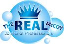 The Real McCoy Janitorial Professionals Logo