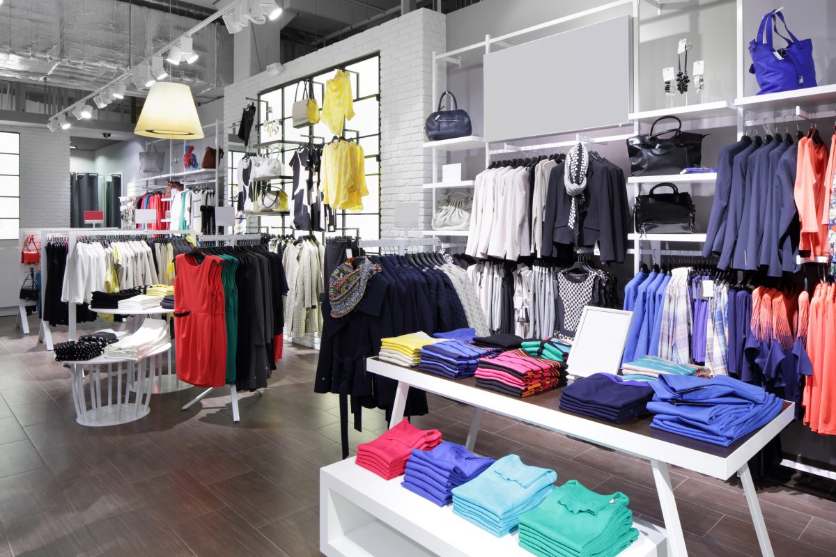 brand new interior of cloth store | The Real McCoy Janitorial Professionals